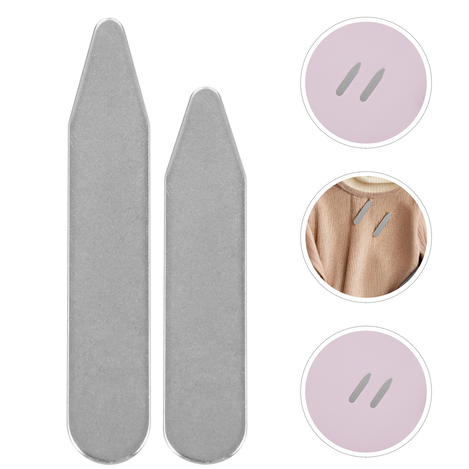 Men'S Formal Wear For A Wedding - Stainless Steel Collar Stays Metal Shirt