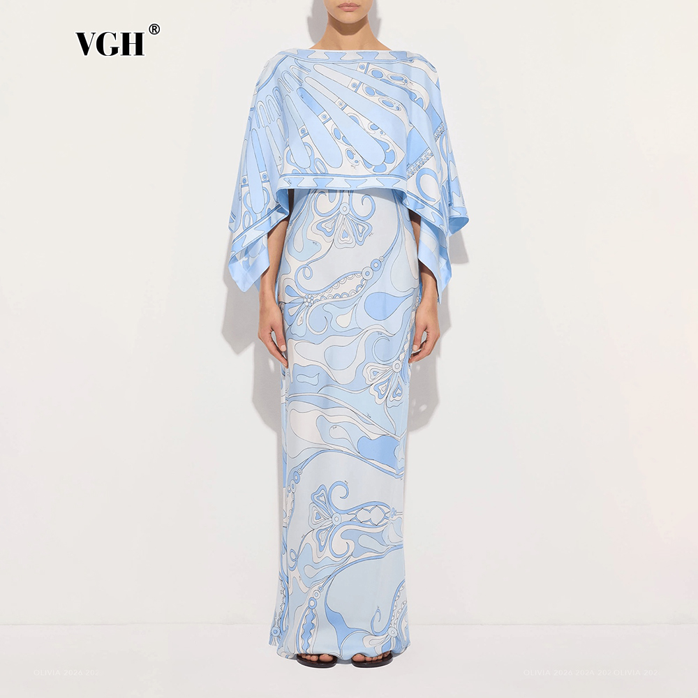Men'S Formal Wear For A Wedding - VGH Light Blue Abstract Print Two
