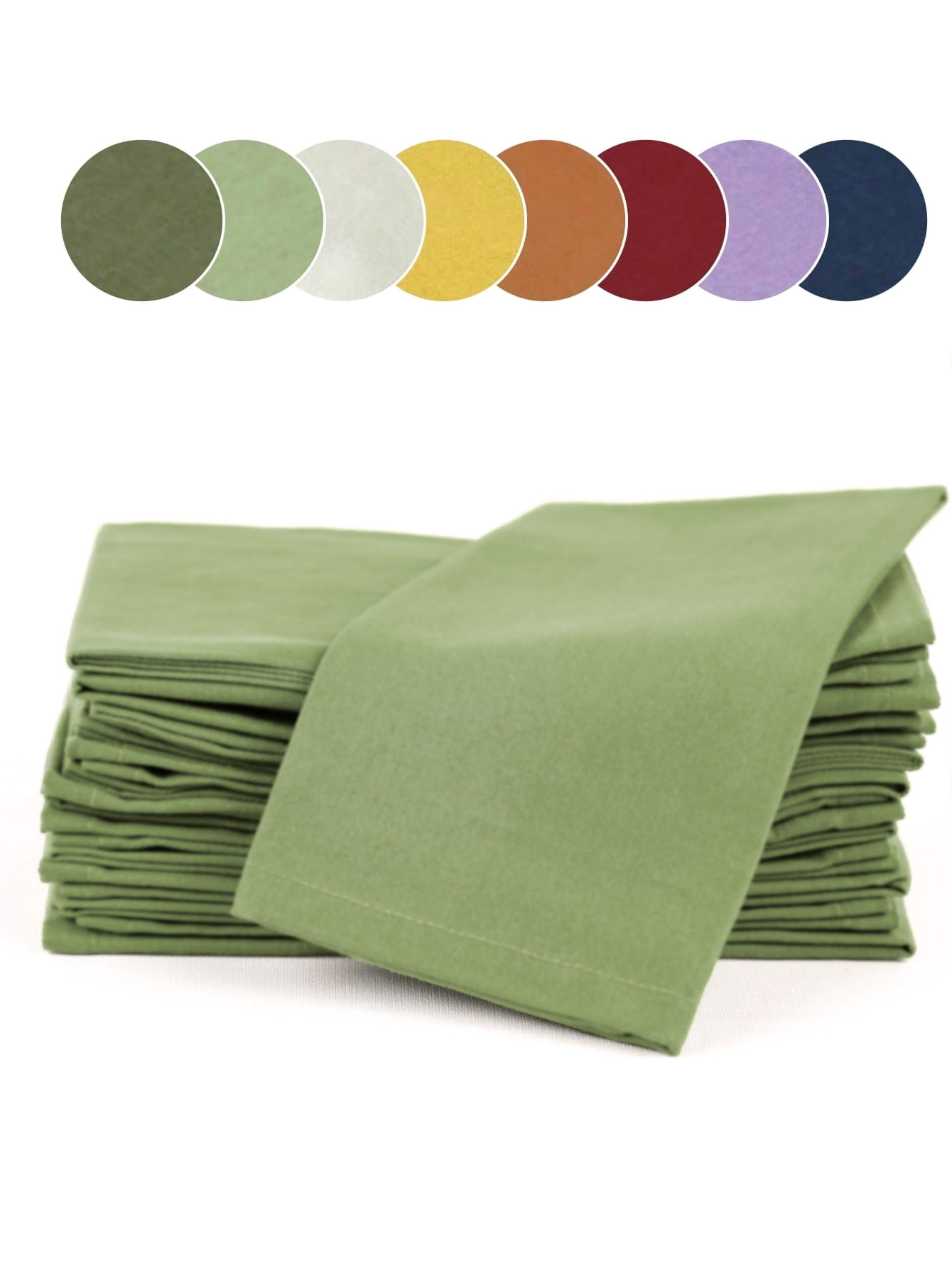 Monogrammed Handkerchief - 6/12PCS 40x40cm Cotton Linen Cloth Napkins