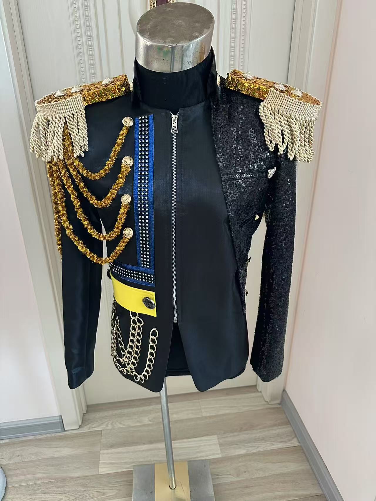 Men'S Formal Wear For A Wedding - New Men Tassel Royal Jacket Wedding
