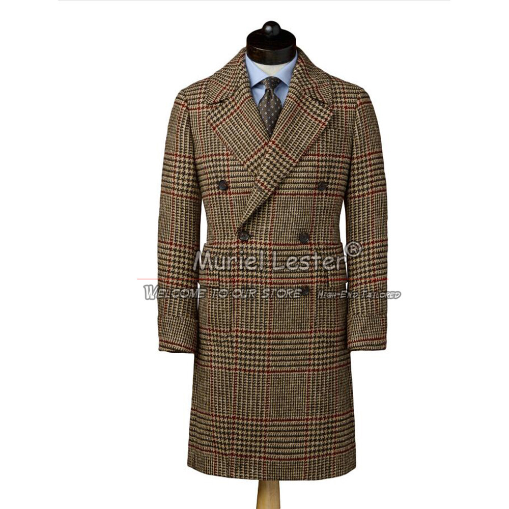Wool Suit Jacket - Man England Style Suit Jackets Tweed