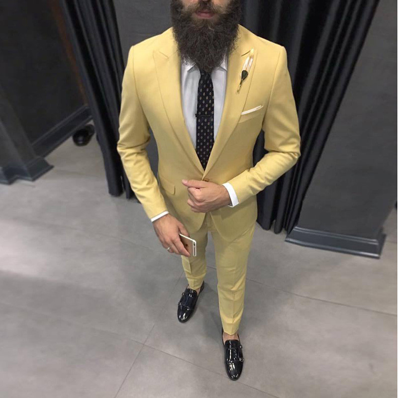Formal Wear For Men Yellow - 2025 Latest Yellow Men Suits for