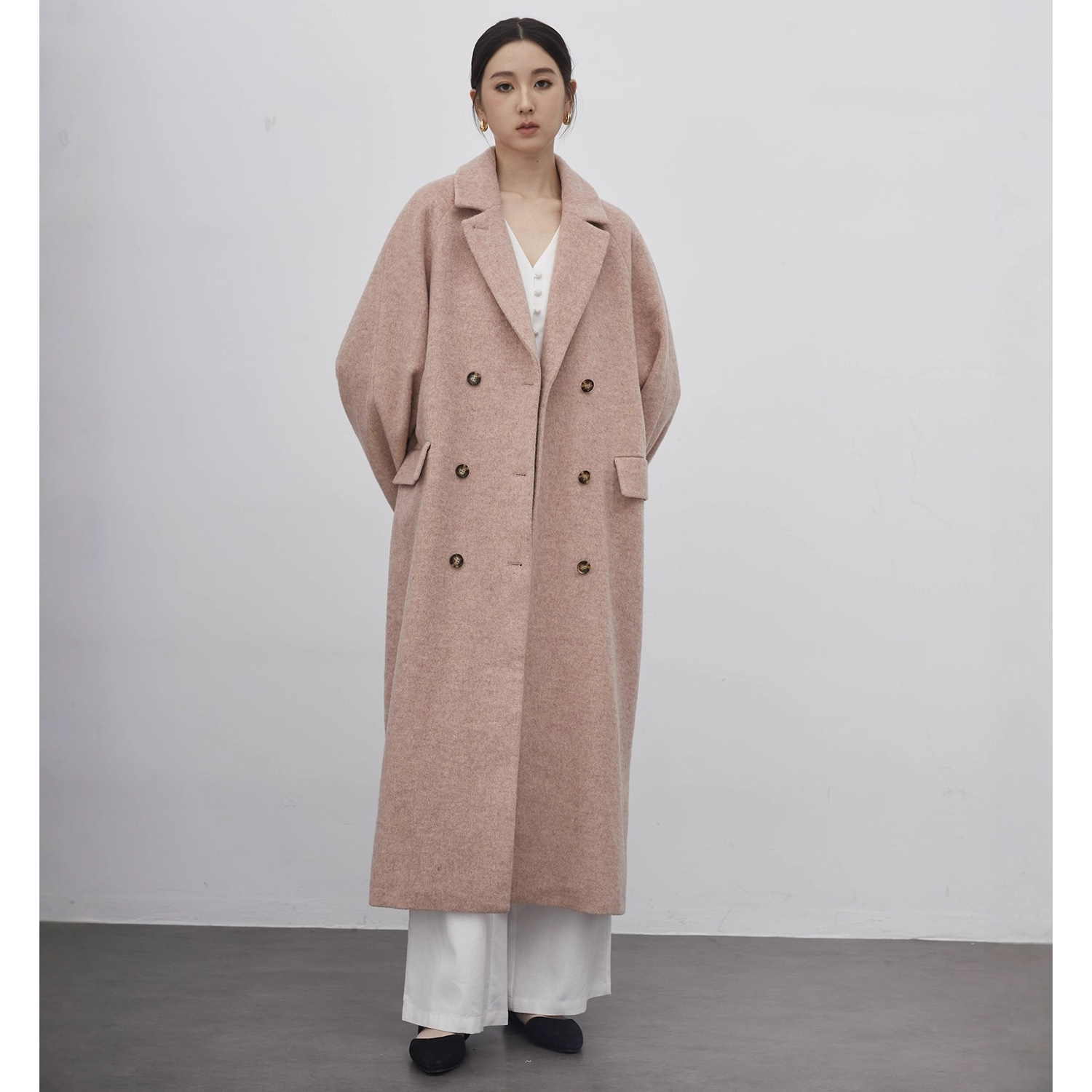 Wool Suit Jacket - Allingentle Women's Suit Long Blazer Woolen