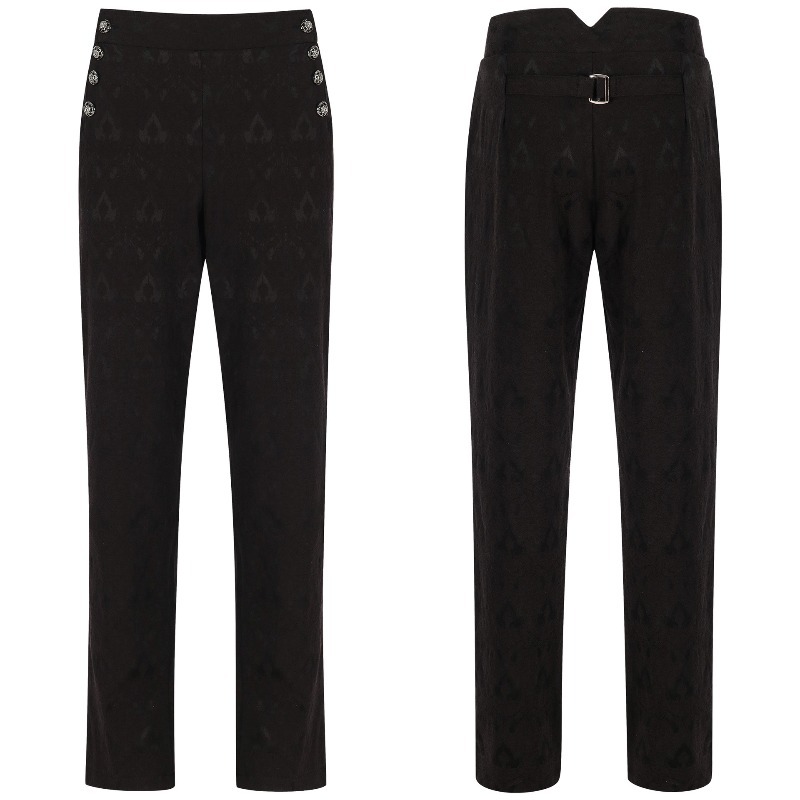 Men Formal Wear Set - Mens Steampunk Vintage Suit Pants Uniform