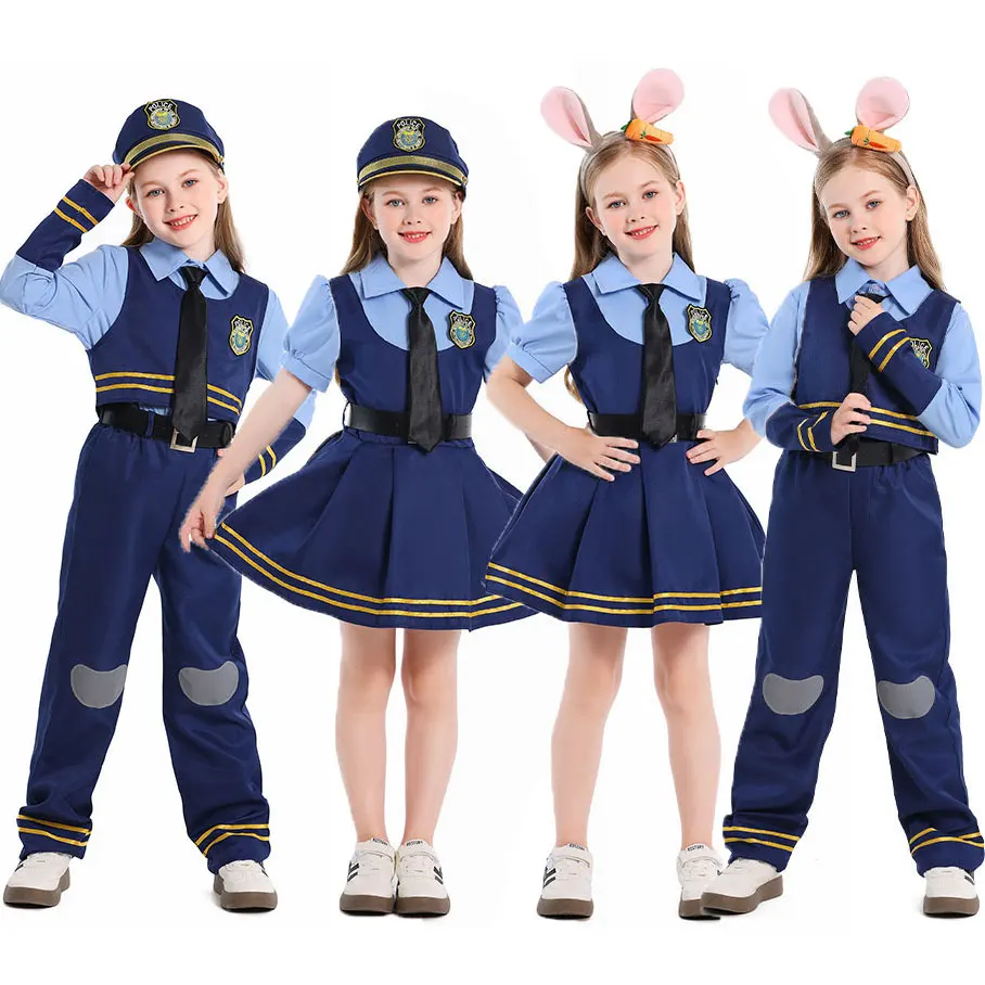 Men Formal Wear Set - Girls Cosplay Judy Hopps Police Officer
