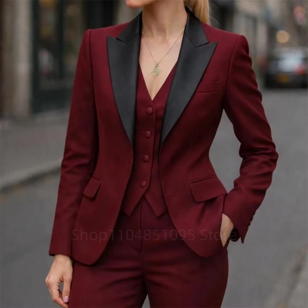 Wool Suit Jacket - Fashion Women's Suits Blazer High Quality