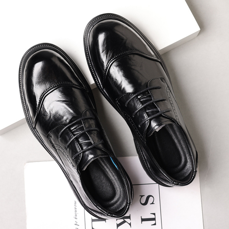 Men's leather shoes for casual - Men Formal Wear Office ulasan dan harga