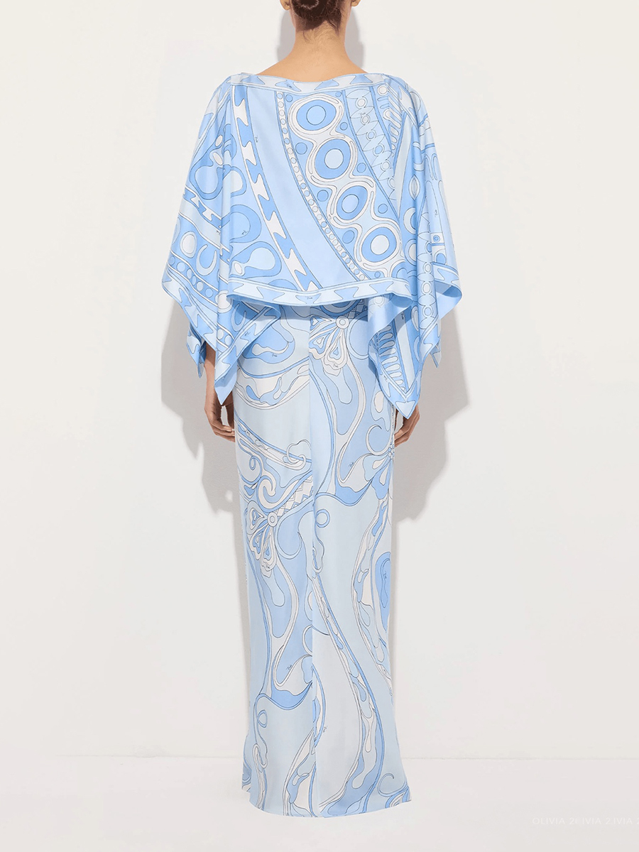 VGH Light Blue Abstract Print  - Men'S Formal Wear For A Wedding ulasan dan harga