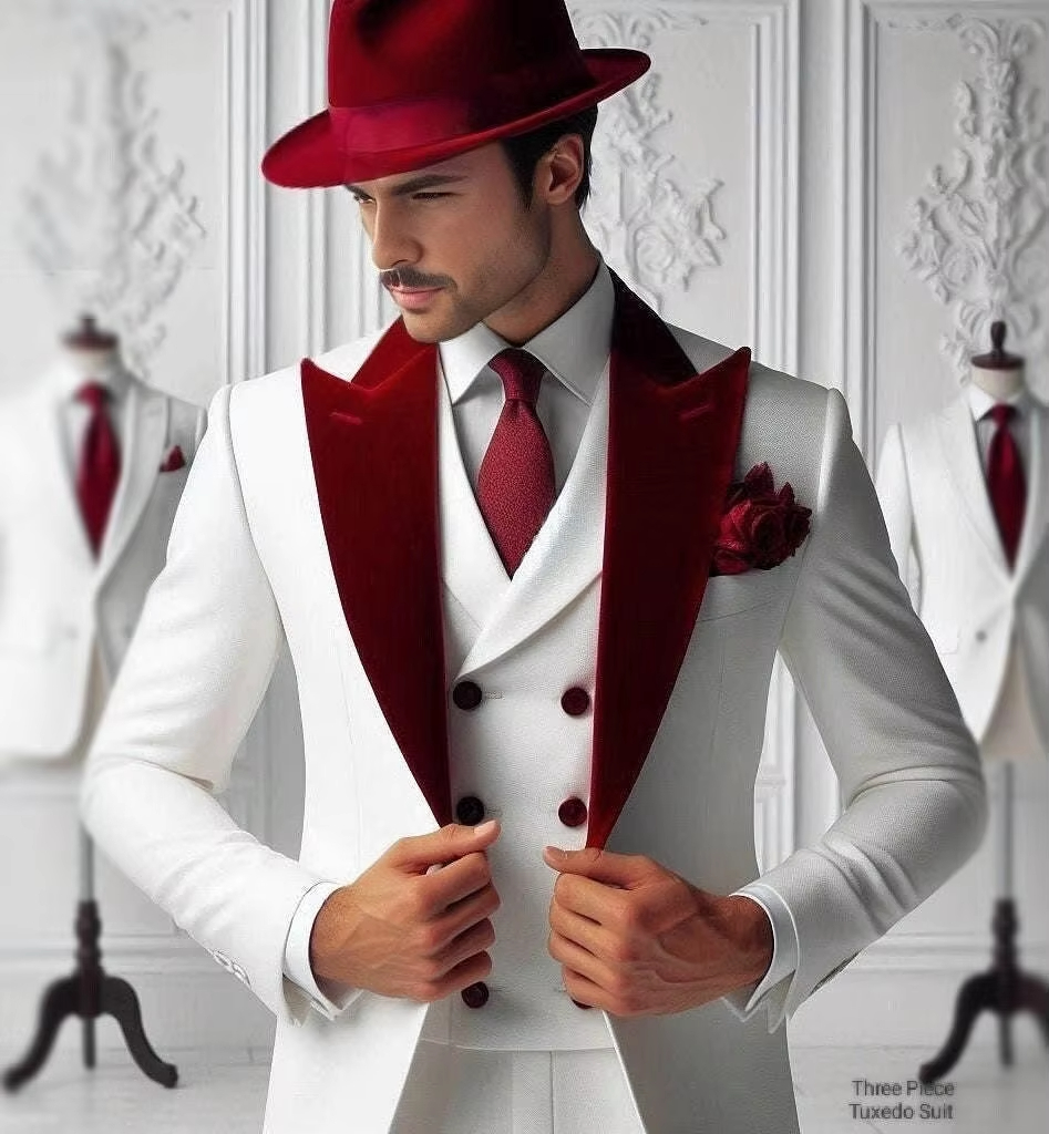 Formal Man Tuxedos Velvet Coll - Men'S Formal Wear For Graduation ulasan dan harga