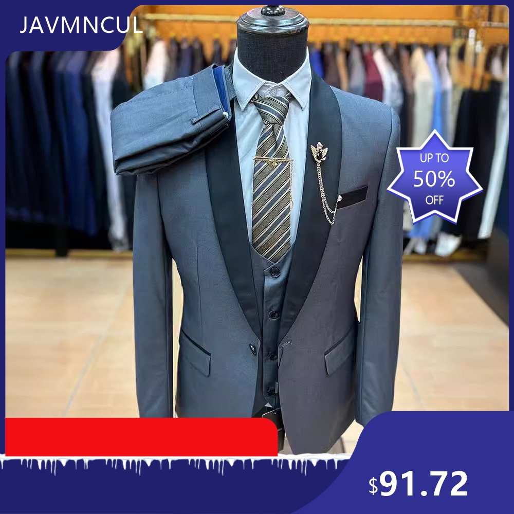 Men's Slim Fit 3 Piece Suit Sh - Men'S Formal Wear For Graduation ulasan dan harga