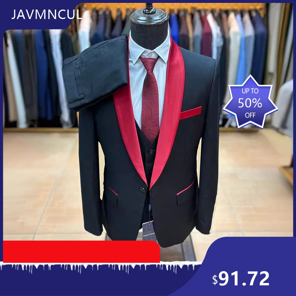 Men's Slim Fit 3 Piece Suit Sh - Men'S Formal Wear For Graduation ulasan dan harga