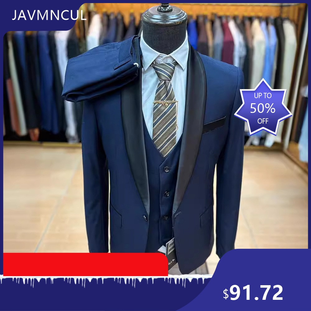 Men's Slim Fit 3 Piece Suit Sh - Men'S Formal Wear For Graduation ulasan dan harga