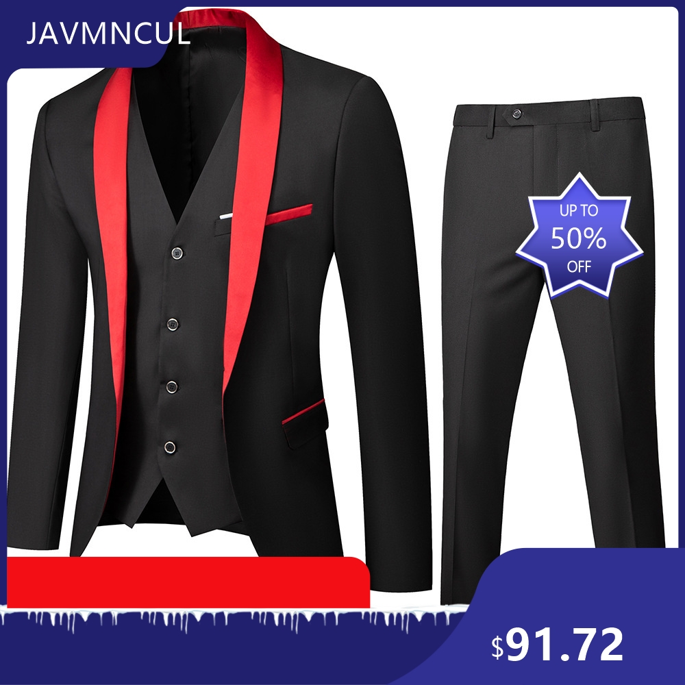 Men's Wedding 3 Piece Suit Set - Men'S Formal Wear For Graduation ulasan dan harga