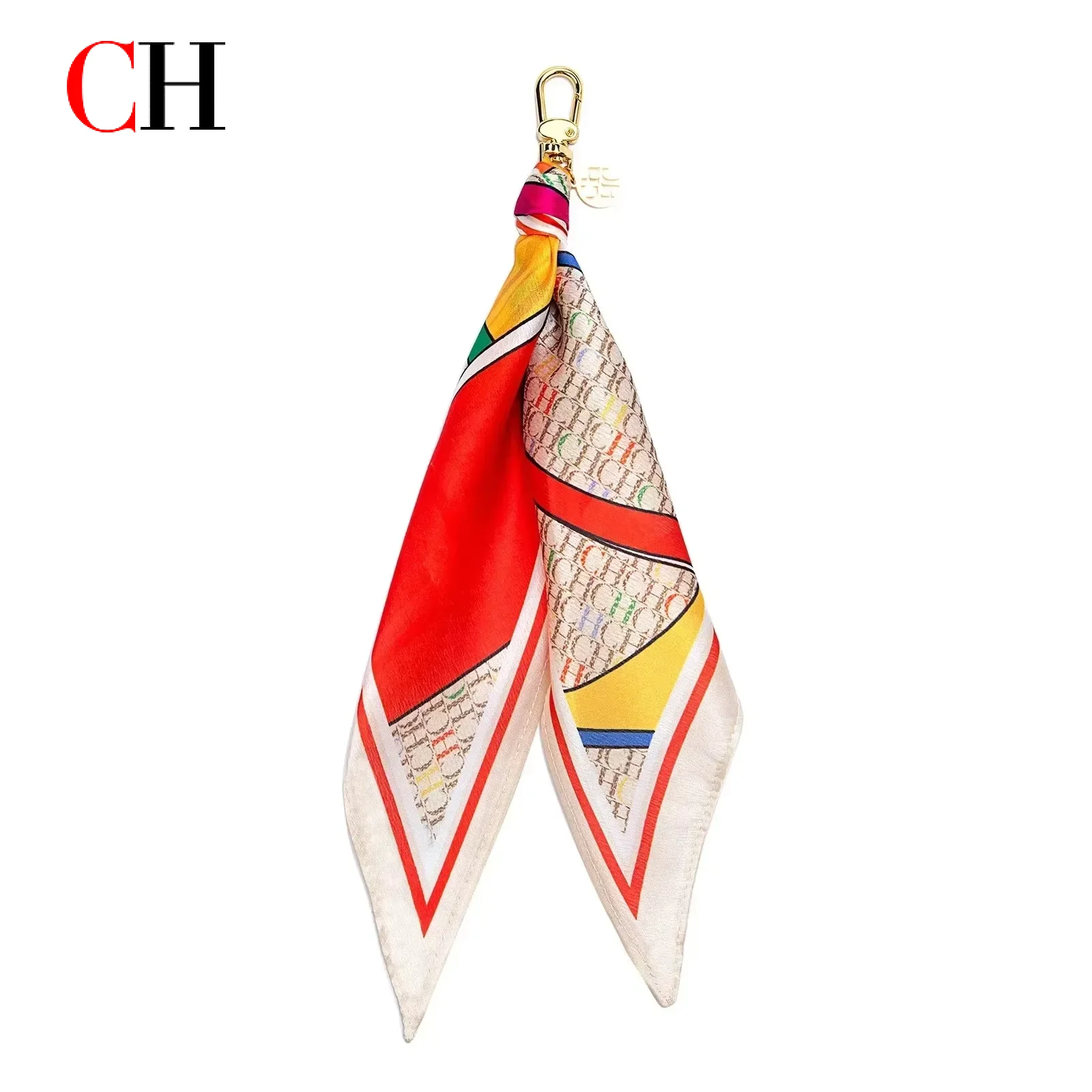 CH Scarf Keychain Bag Charm Mo - Monogrammed Handkerchief ulasan dan harga