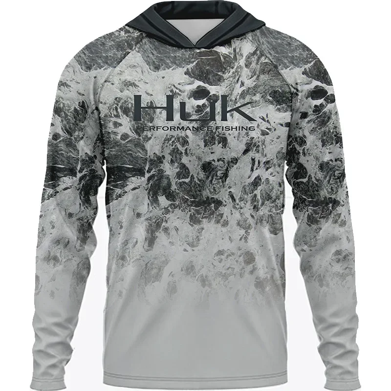 HUK Fishing Long Sleeve UPF 50 - Men Formal Wear Coat ulasan dan harga