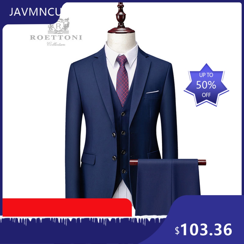 Men's Slim Fit Premium Suit Se - Men'S Formal Wear For Graduation ulasan dan harga