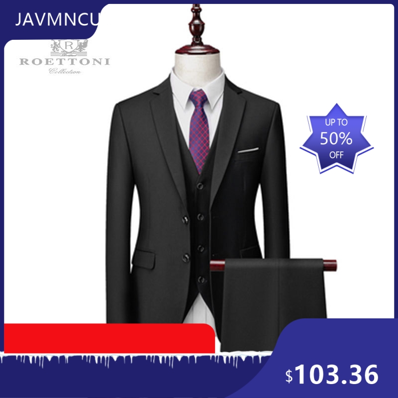 Men's Slim Fit Premium Suit Se - Men'S Formal Wear For Graduation ulasan dan harga