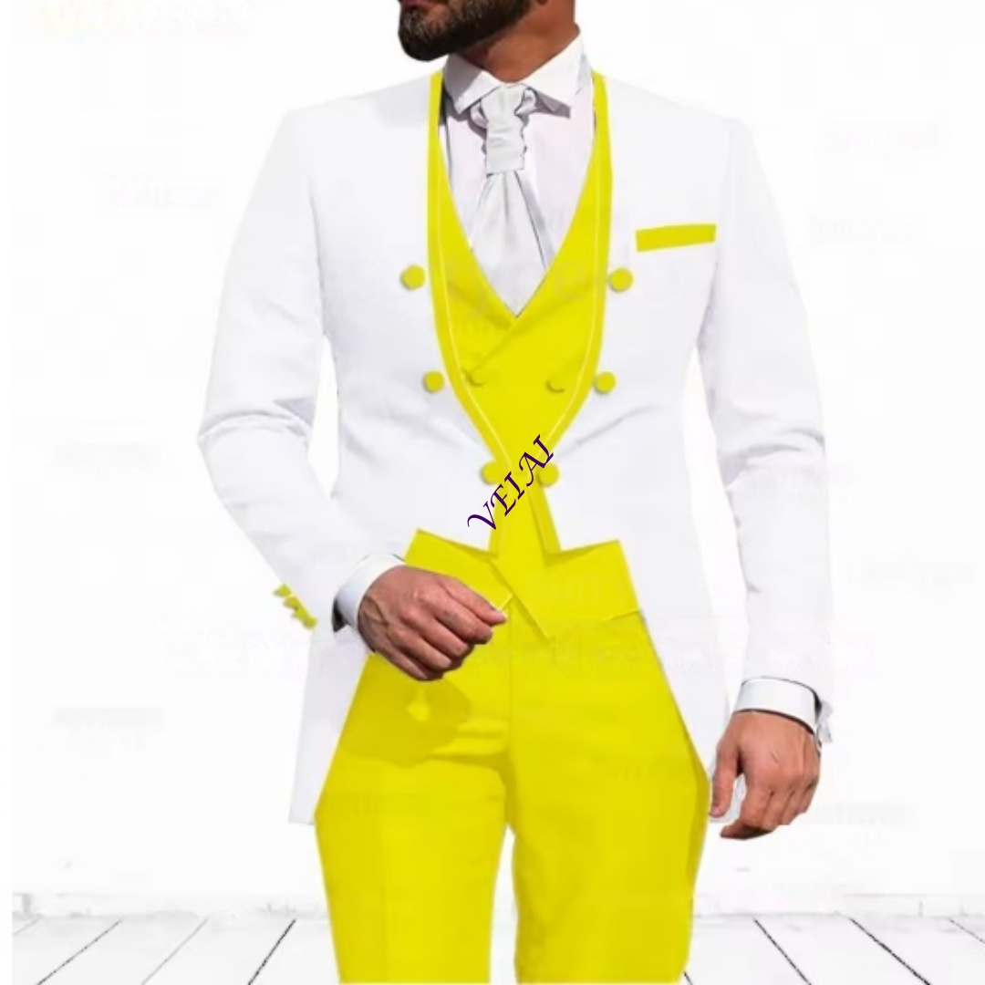 Customized Sky Blue 3-Piece Su - Men'S Formal Evening Wear ulasan dan harga