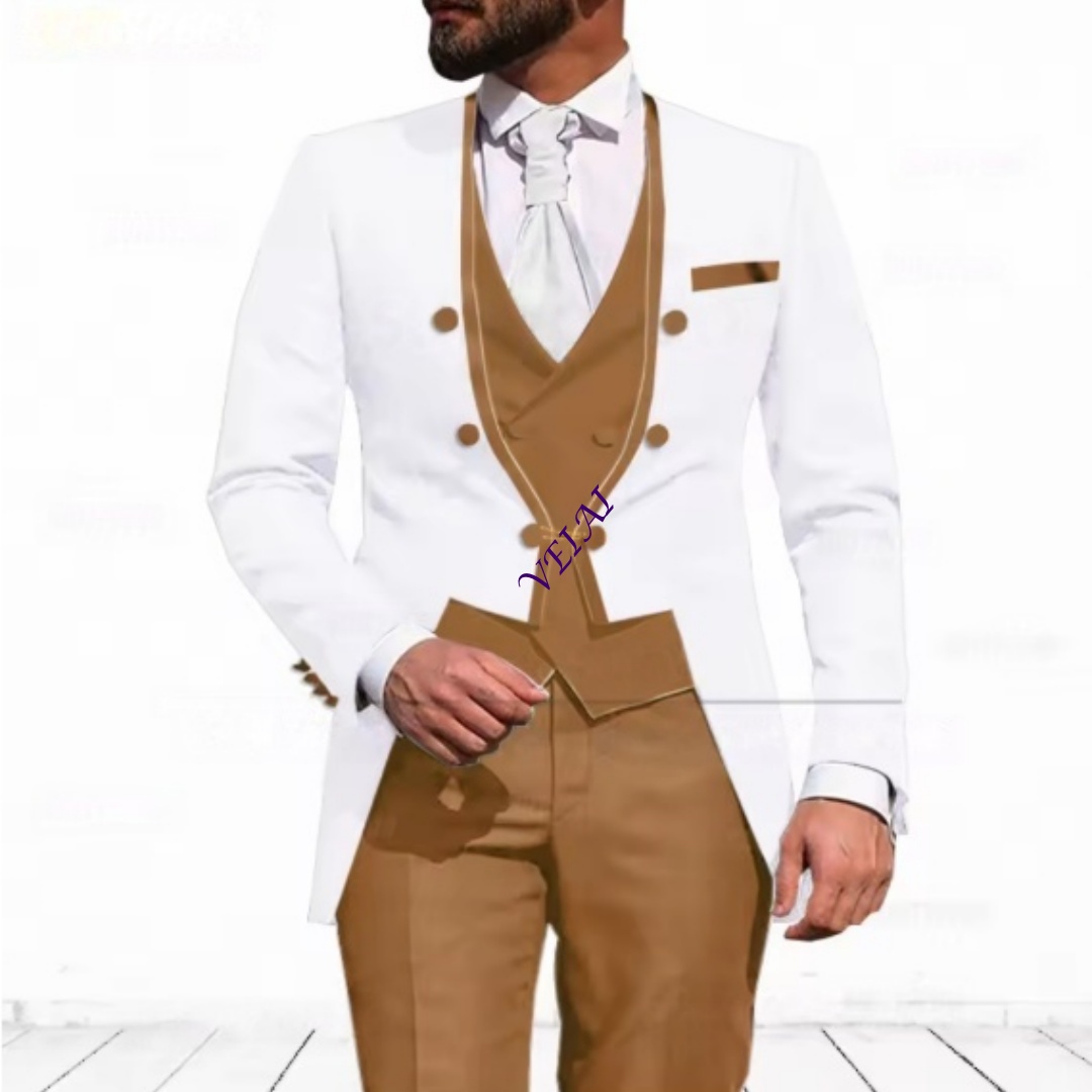 Customized Sky Blue 3-Piece Su - Men'S Formal Evening Wear ulasan dan harga