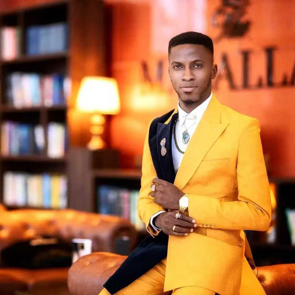 Black Yellow Men Suit Set 2 Pi - Formal Wear For Men Yellow ulasan dan harga