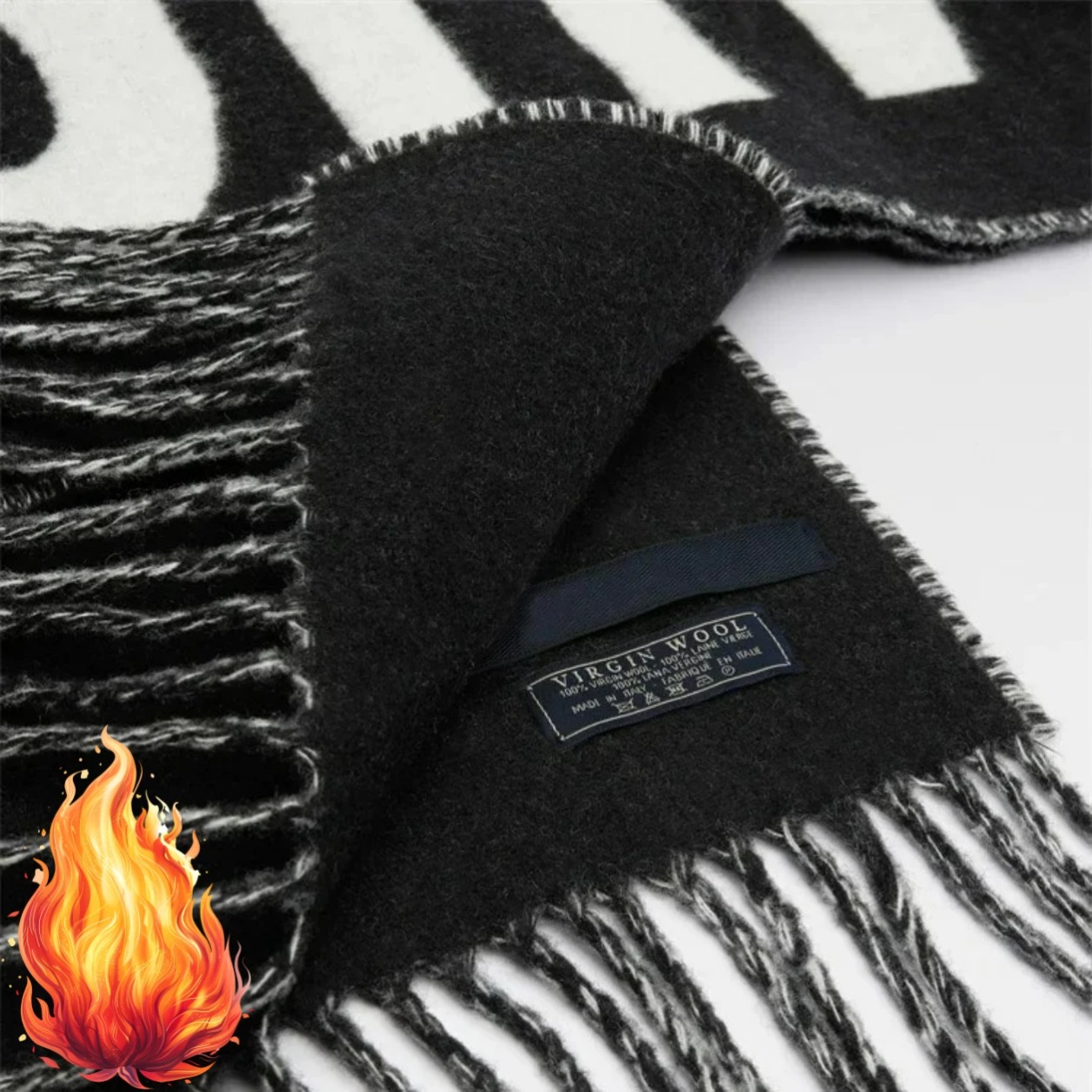 100% Wool Scarf for Women Luxu - Monogrammed Handkerchief ulasan dan harga