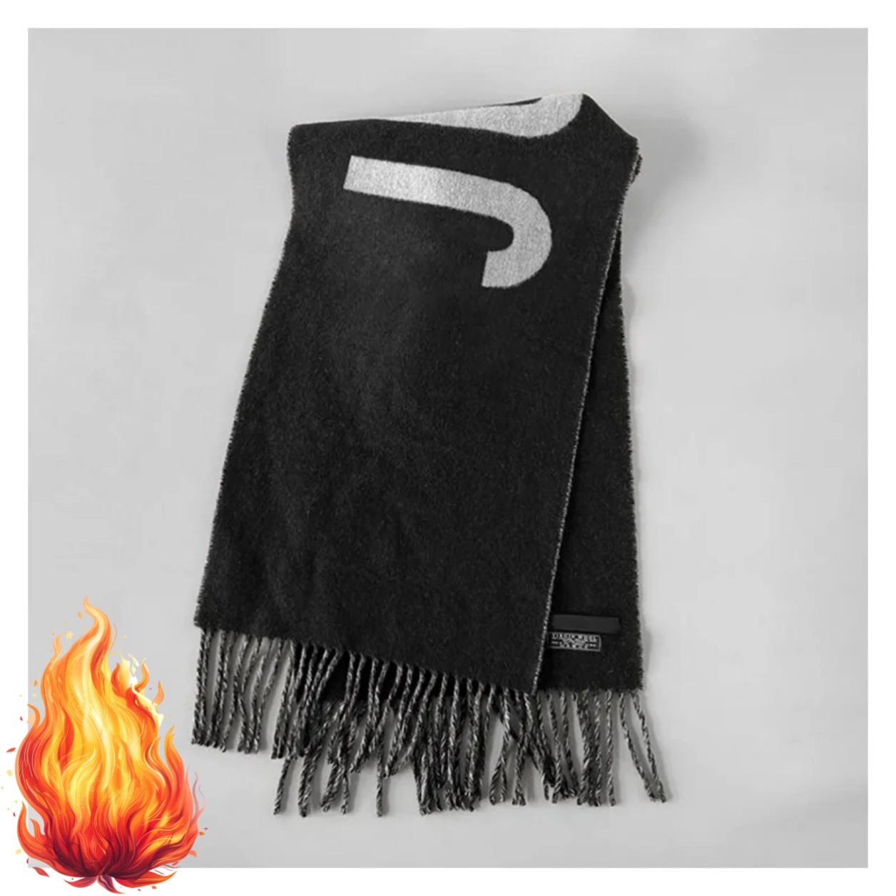 100% Wool Scarf for Women Luxu - Monogrammed Handkerchief ulasan dan harga