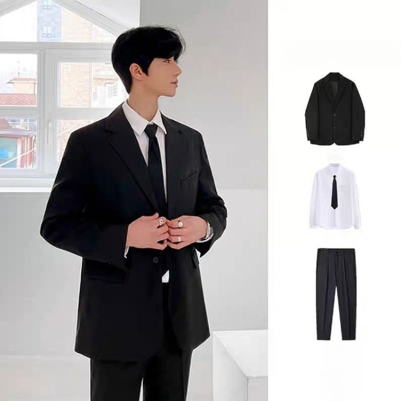 Premium Men's Blazer Suit Set  - Men'S Formal Wear For Graduation ulasan dan harga