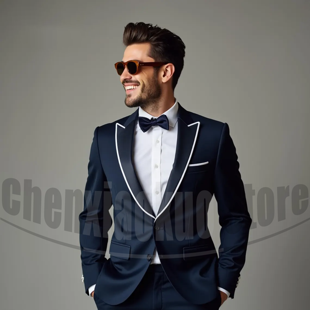 Men Suits Fashion Peak Lapel S - Men'S Formal Evening Wear ulasan dan harga
