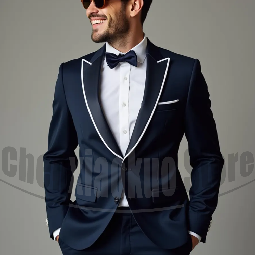 Men Suits Fashion Peak Lapel S - Men'S Formal Evening Wear ulasan dan harga