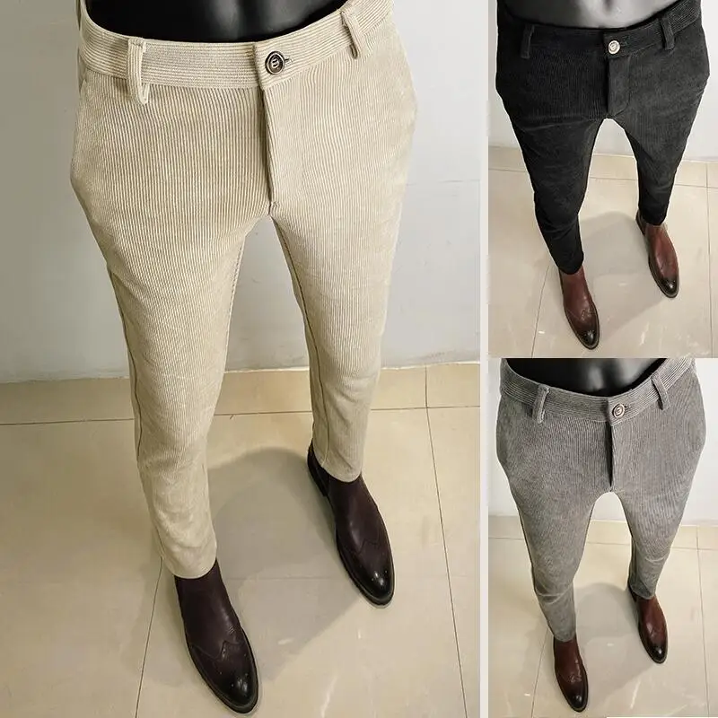 Autumn Winter Thickened Woolen - Men Formal Wear Office ulasan dan harga