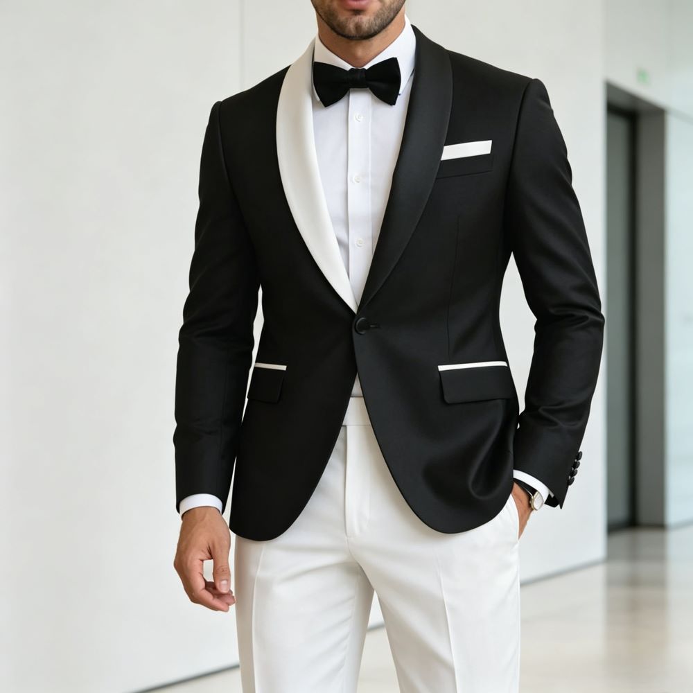 Formal Suits for Men Contrast  - Men'S Formal Evening Wear ulasan dan harga