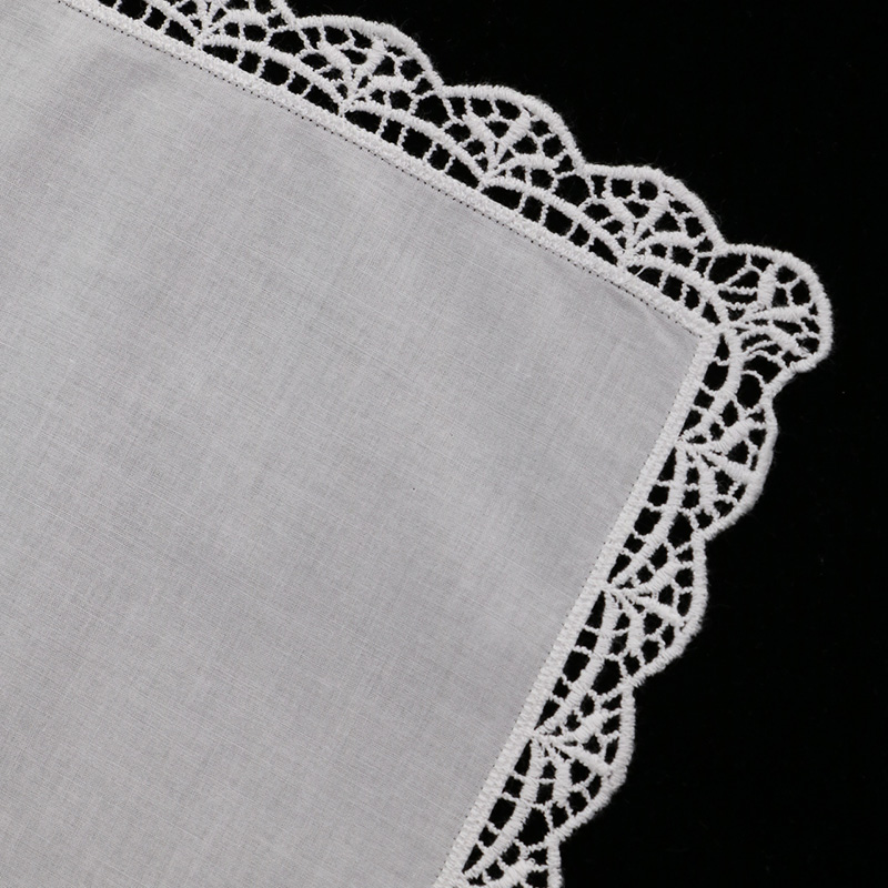 D003 White 100%Cotton 100Piece - Monogrammed Handkerchief ulasan dan harga