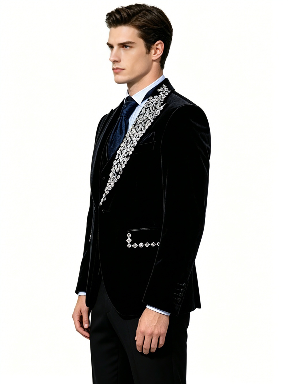 Formal Wedding Tuxedos Velvet  - Men'S Formal Evening Wear ulasan dan harga