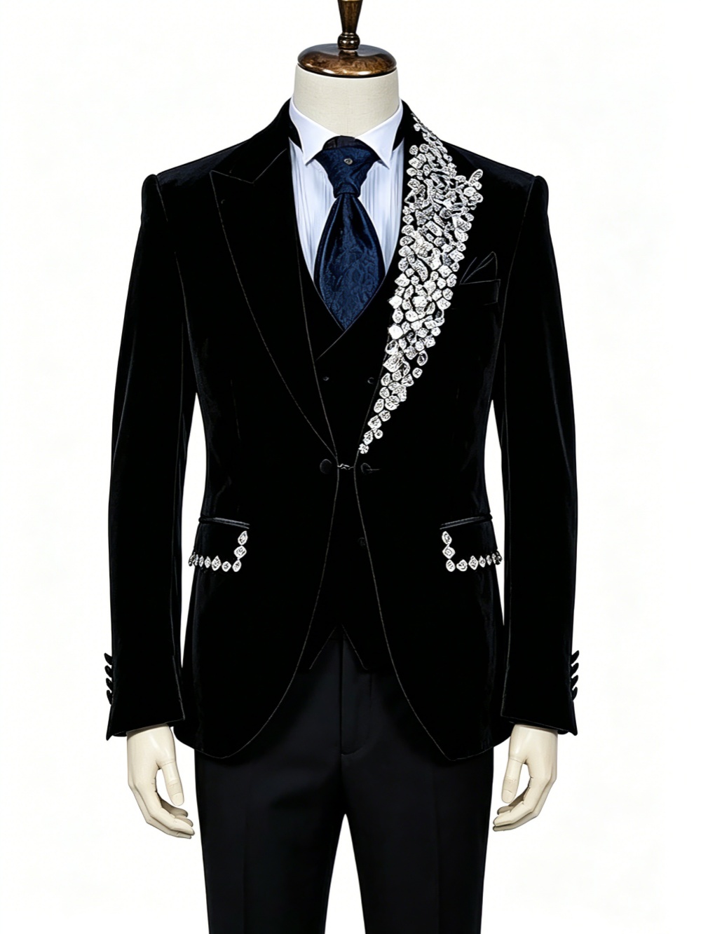 Formal Wedding Tuxedos Velvet  - Men'S Formal Evening Wear ulasan dan harga