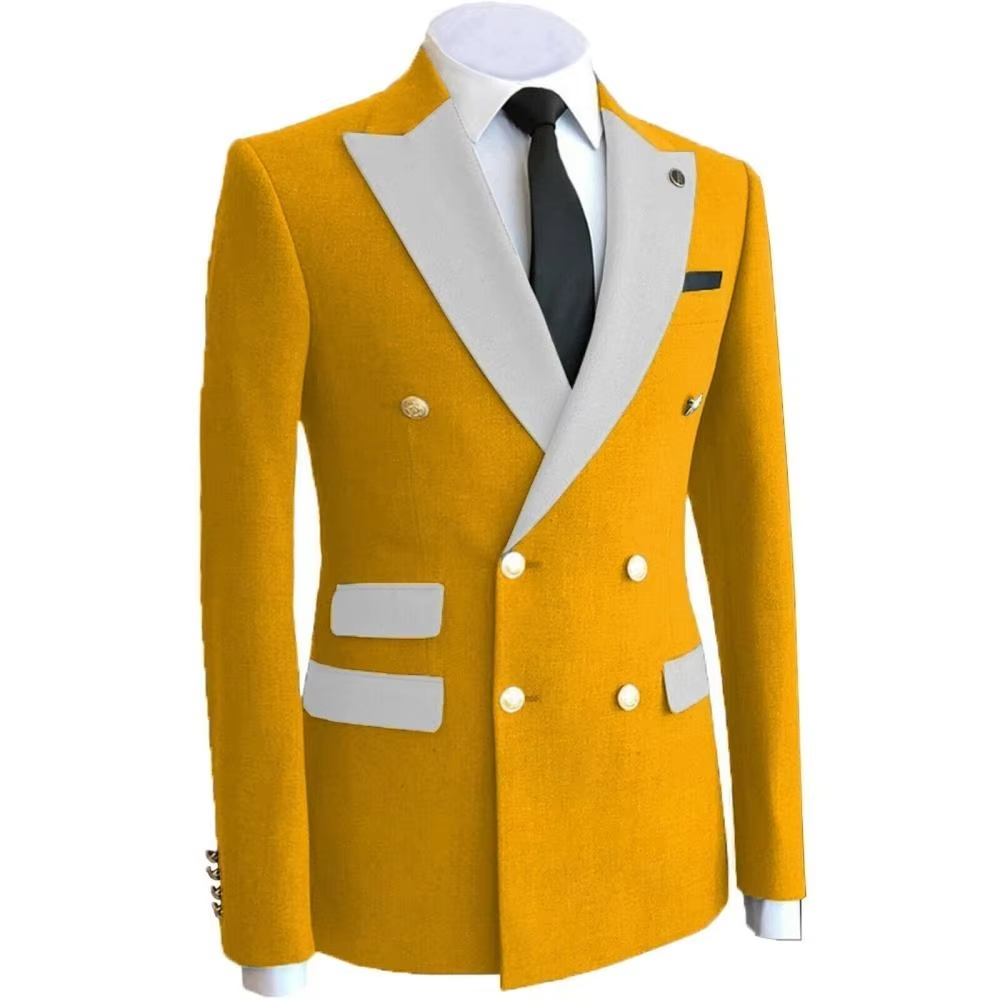 Yellow Business Groom Wear Hom - Formal Wear For Men Yellow ulasan dan harga