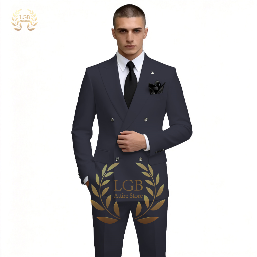 Men's White Double Breasted Su - Men'S Formal Evening Wear ulasan dan harga