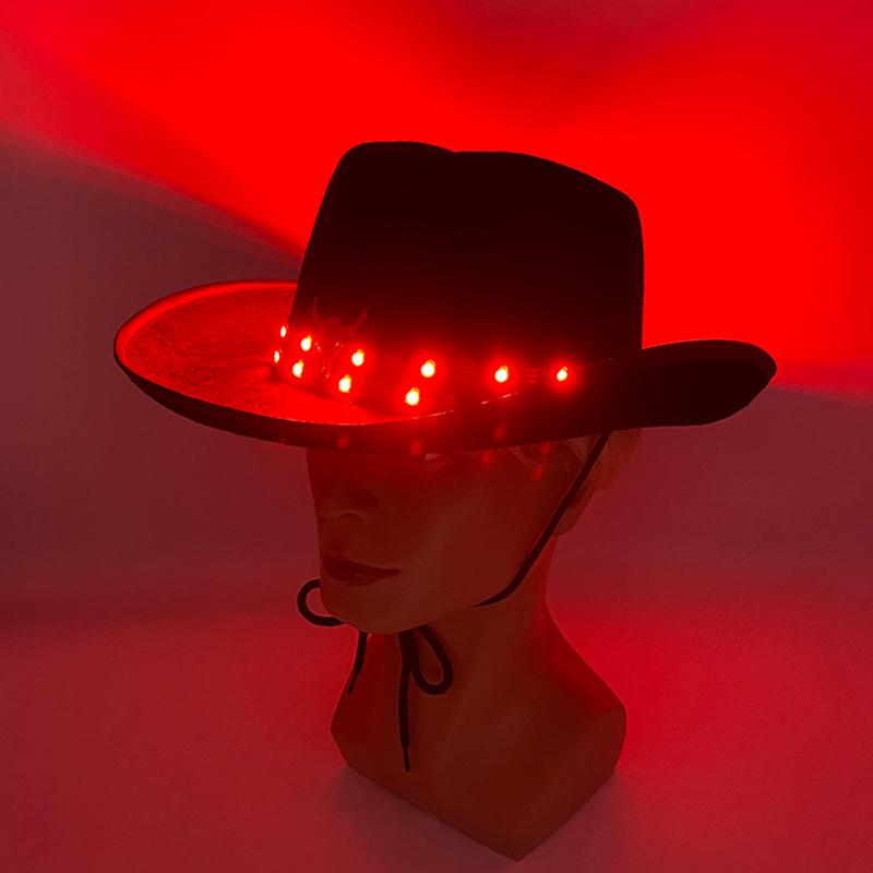 Remote Control LED Cowboy Hat  - Men'S Formal Wear For Graduation ulasan dan harga