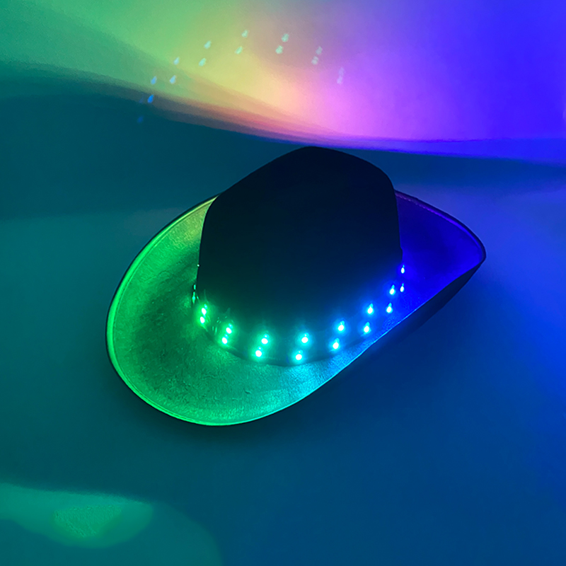 Remote Control LED Cowboy Hat  - Men'S Formal Wear For Graduation ulasan dan harga