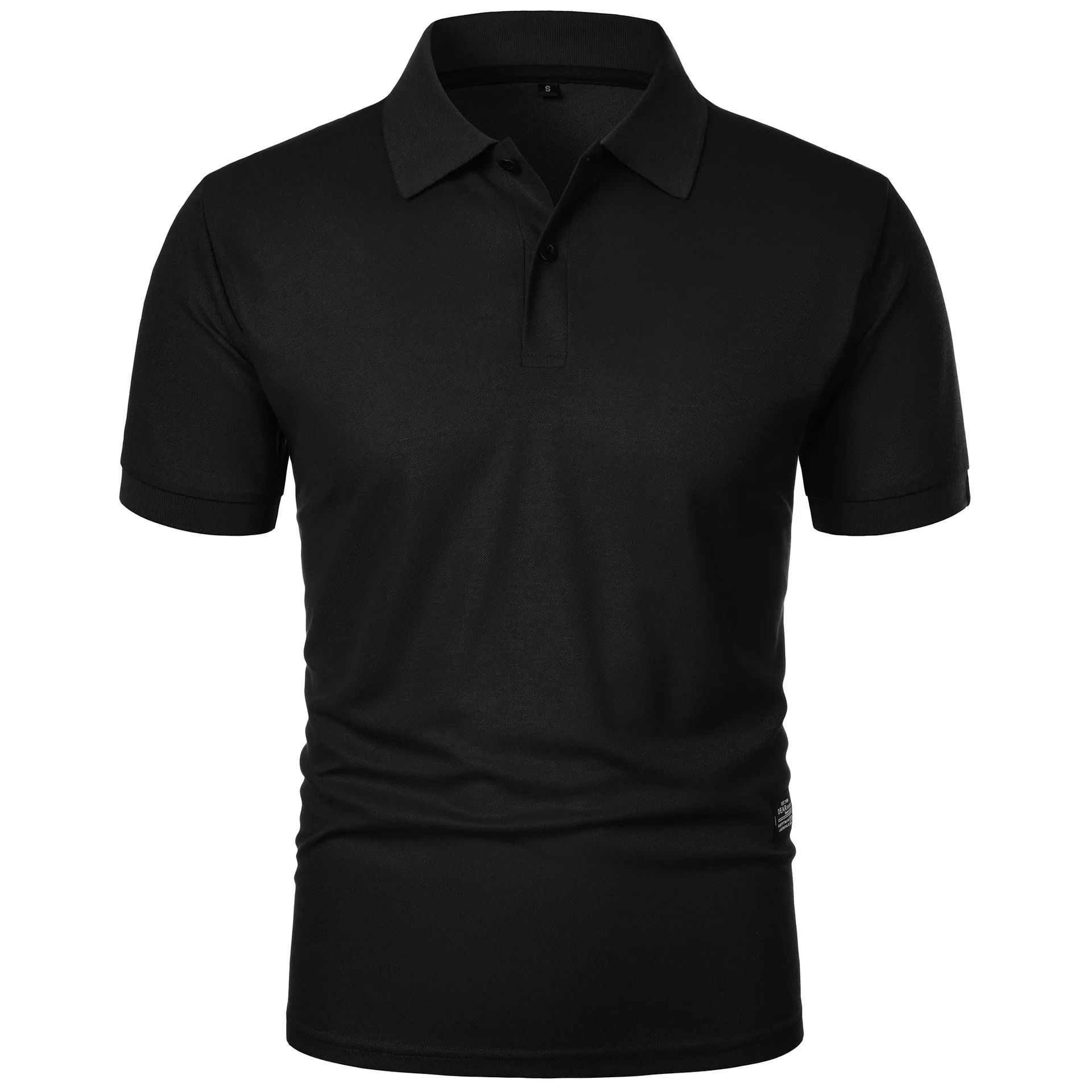 Men's Casual Polo Shirt Black  - Men'S Formal Beach Wear ulasan dan harga