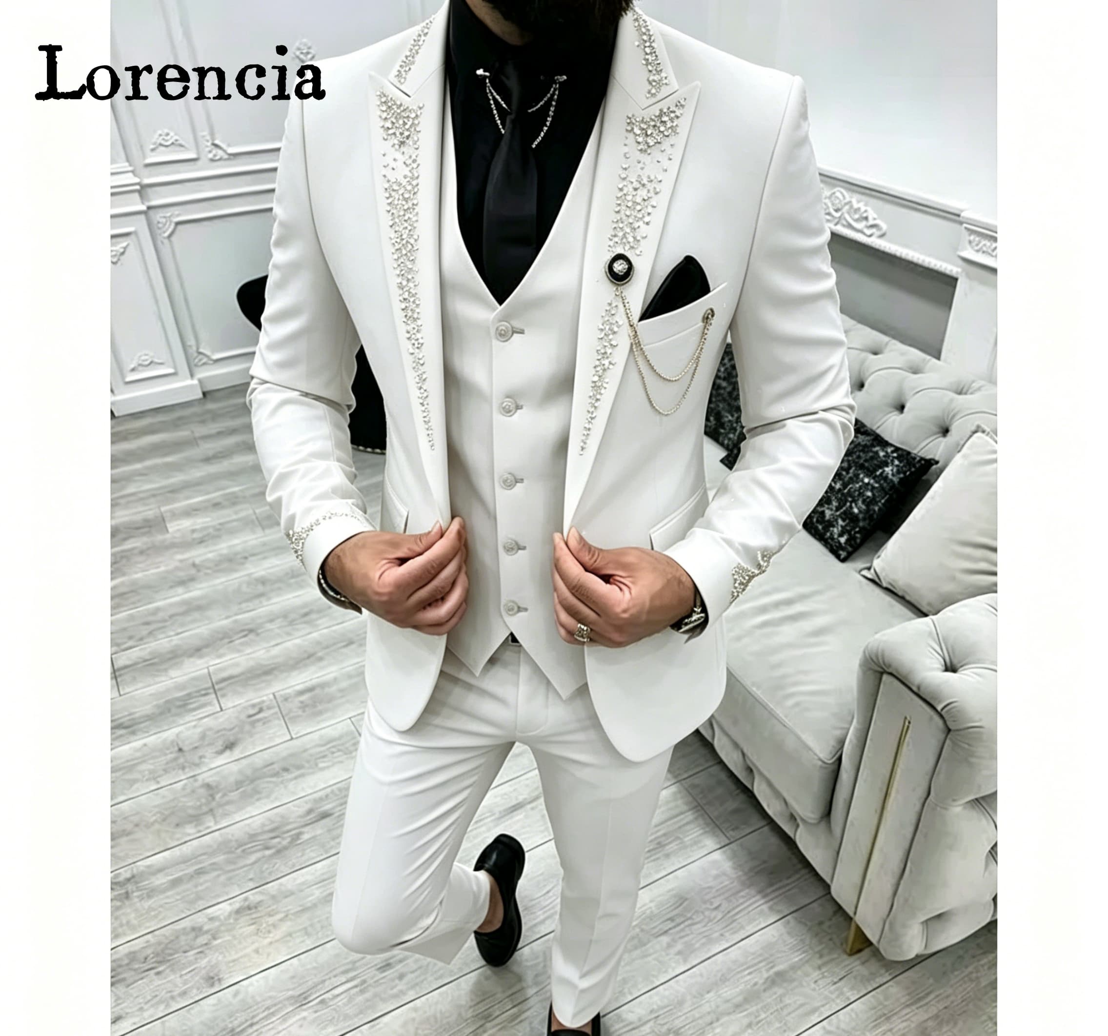 Luxury 3 Piece Formal Men's Su - Men'S Formal Evening Wear ulasan dan harga