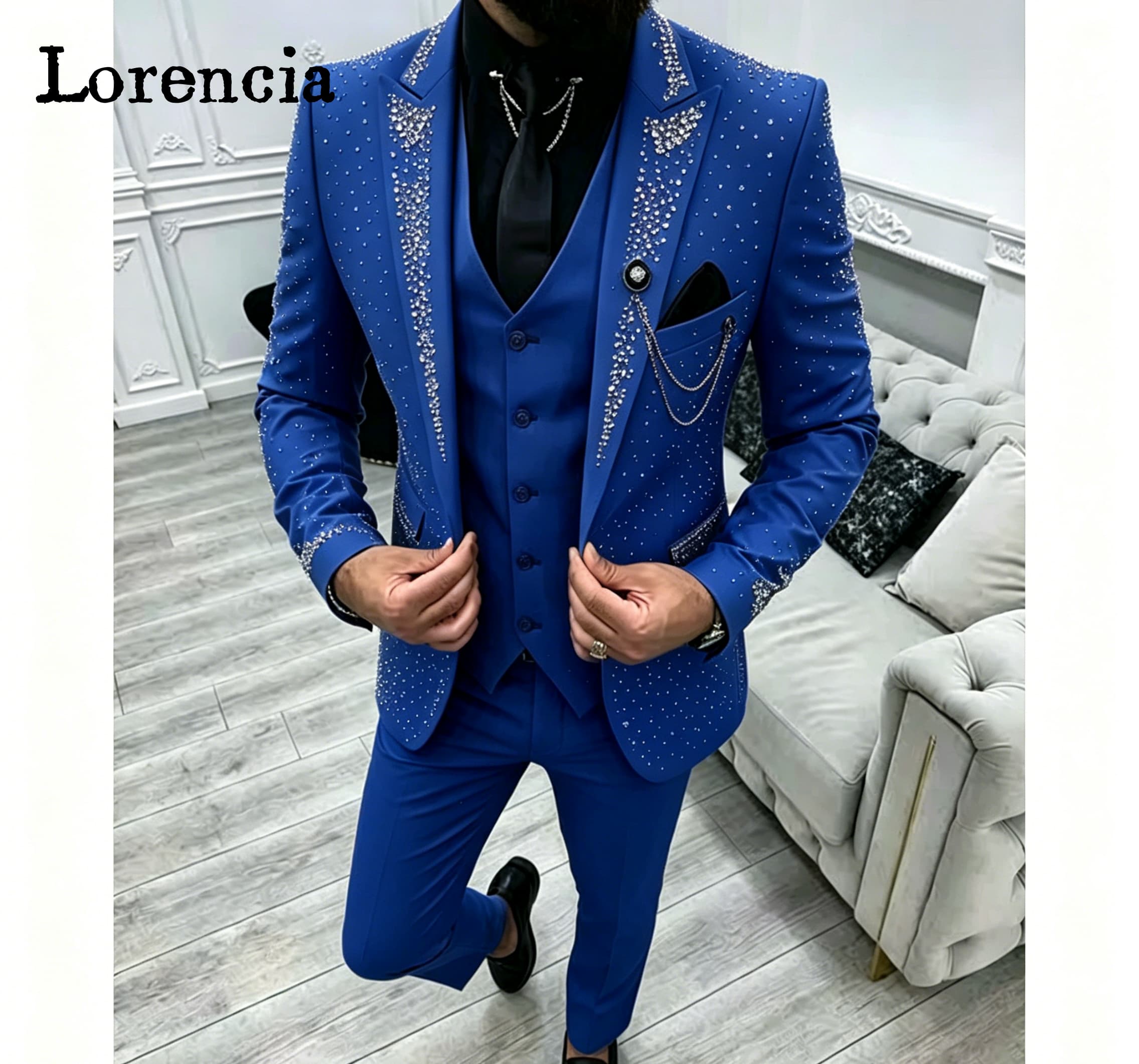 Luxury 3 Piece Formal Men's Su - Men'S Formal Evening Wear ulasan dan harga