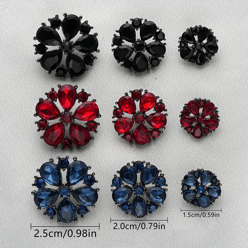 New 3Pcs 15/21/25mm Flower Rhi - Wool Suit Jacket ulasan dan harga