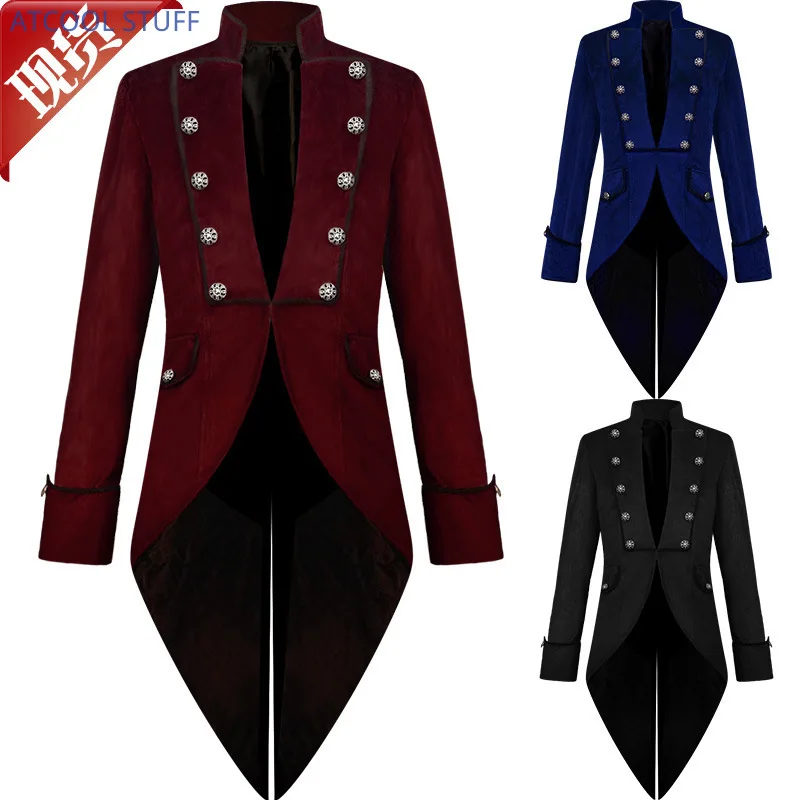 Classic Velet TailCoat Medieva - Men Formal Wear Coat ulasan dan harga