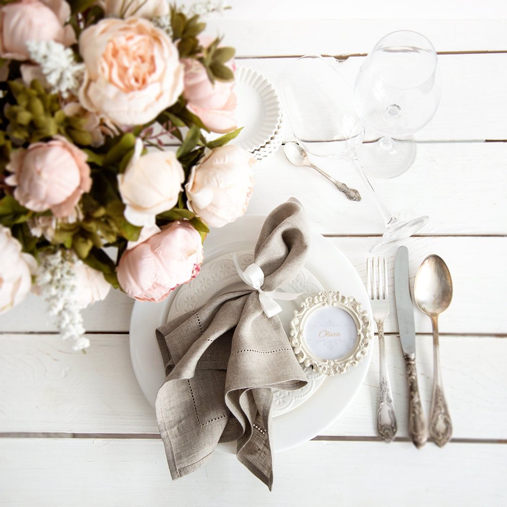 6 Pieces White Hemstitch Napki - Monogrammed Handkerchief ulasan dan harga