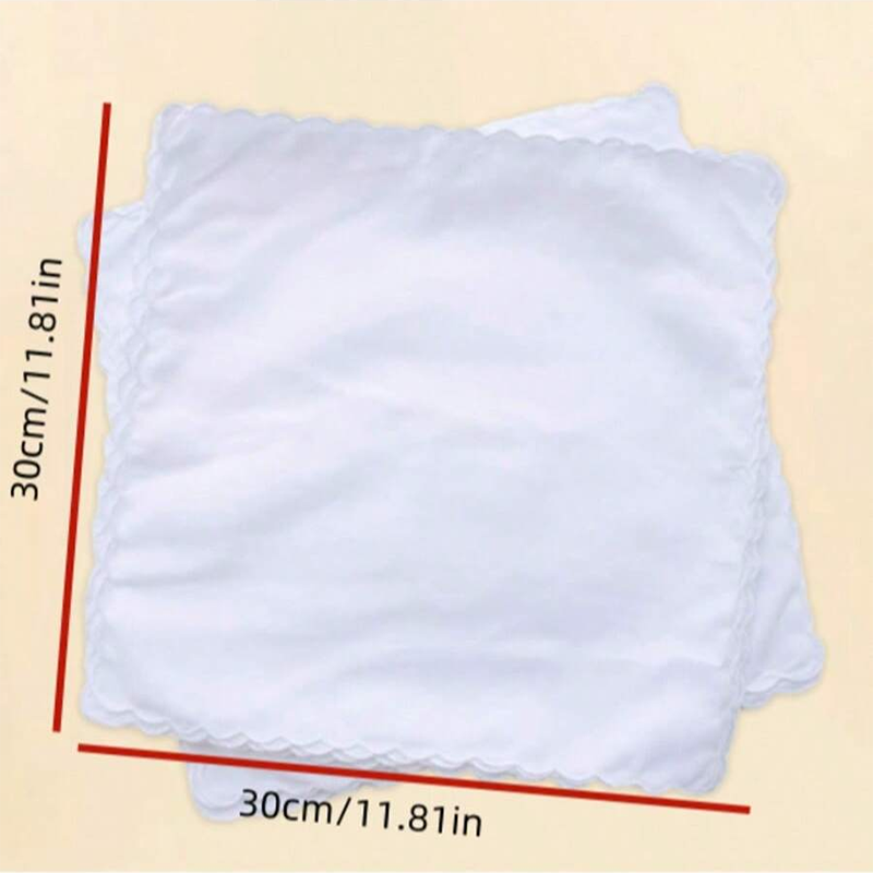 6pcs/Cotton handkerchief fan-s - Monogrammed Handkerchief ulasan dan harga