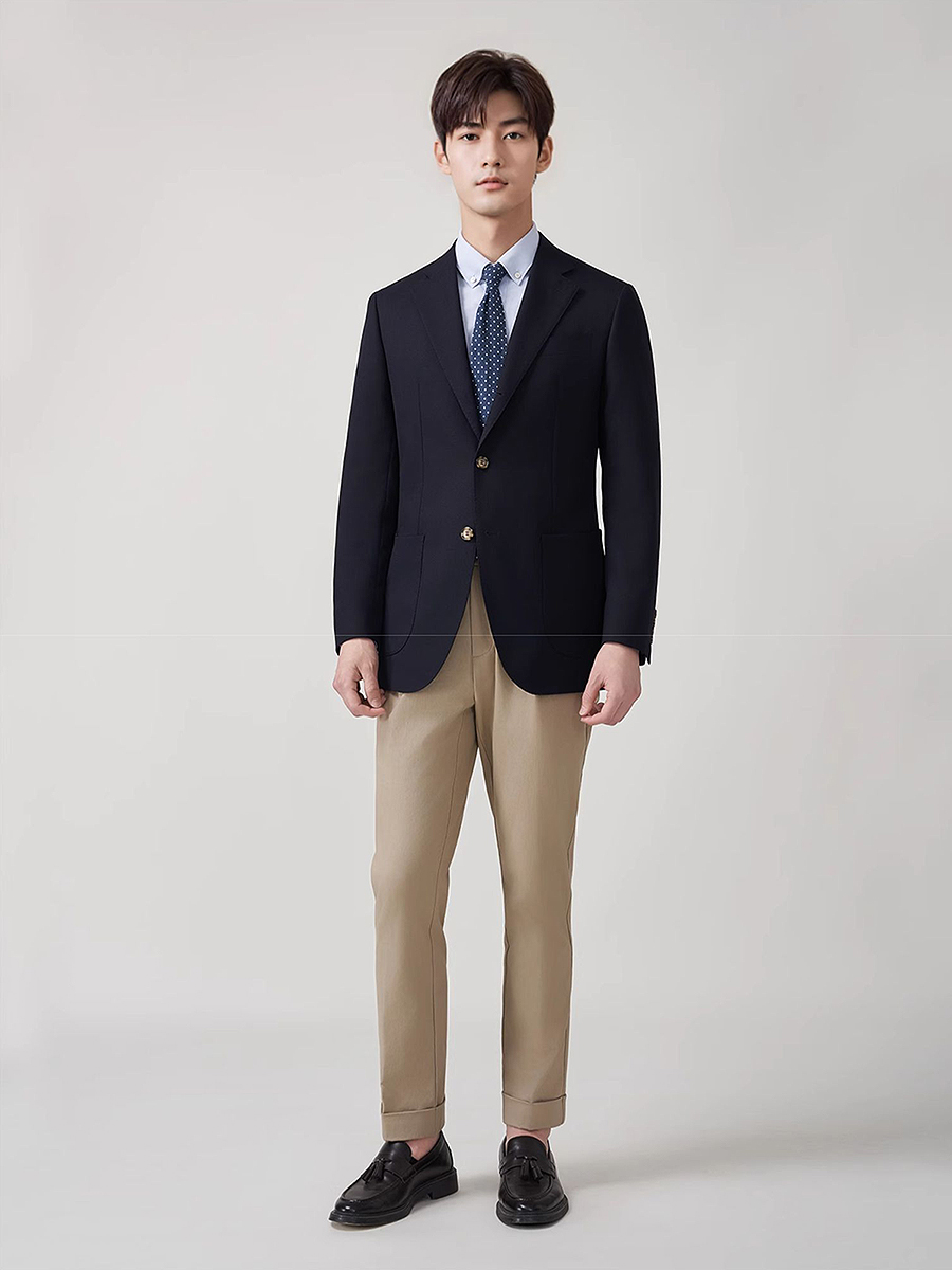 Men's Premium 50% Wool Blazer  - Men'S Formal Wear For Graduation ulasan dan harga