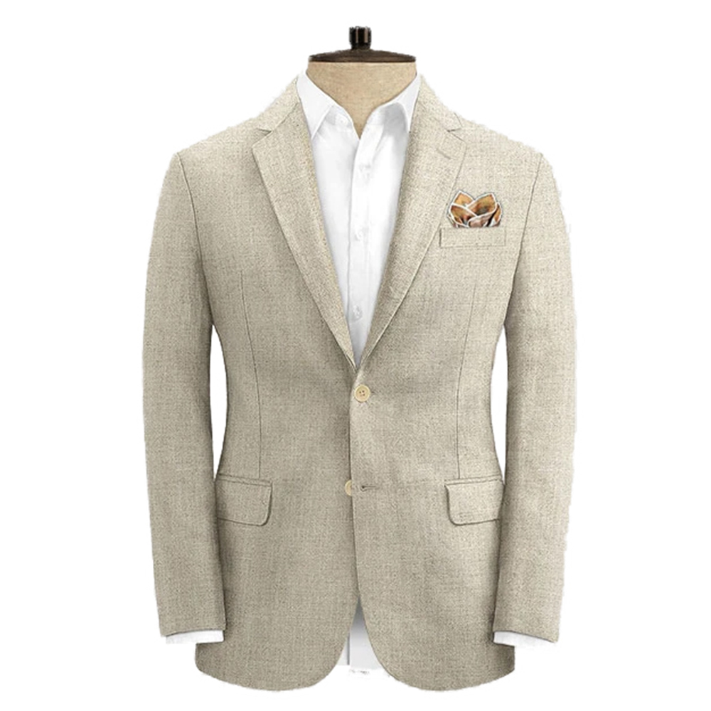 2025 Luxury Summer Breathable  - Wool Suit Jacket ulasan dan harga