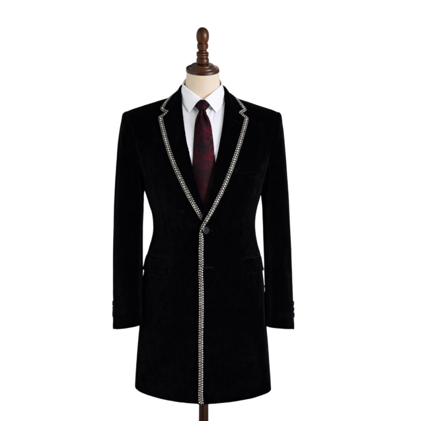 Stylish Rhinestone Lapel Men L - Men'S Formal Evening Wear ulasan dan harga