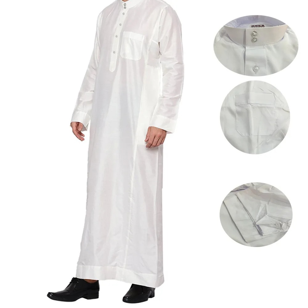 Mens Polyester Qatari Thobe St - Men Formal Wear Dubai ulasan dan harga