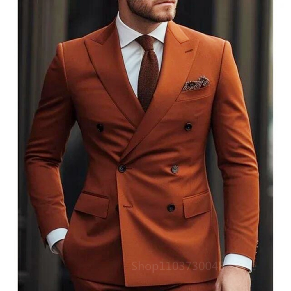 Two-Piece Brown Smoking for Da - Men'S Formal Wear For Graduation ulasan dan harga